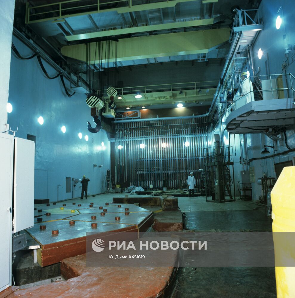 Реакторный зал Обнинской АЭС
