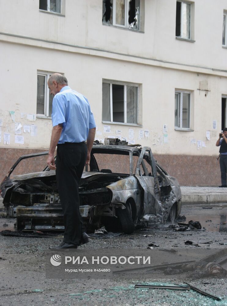 Взрыв в центре Грозного