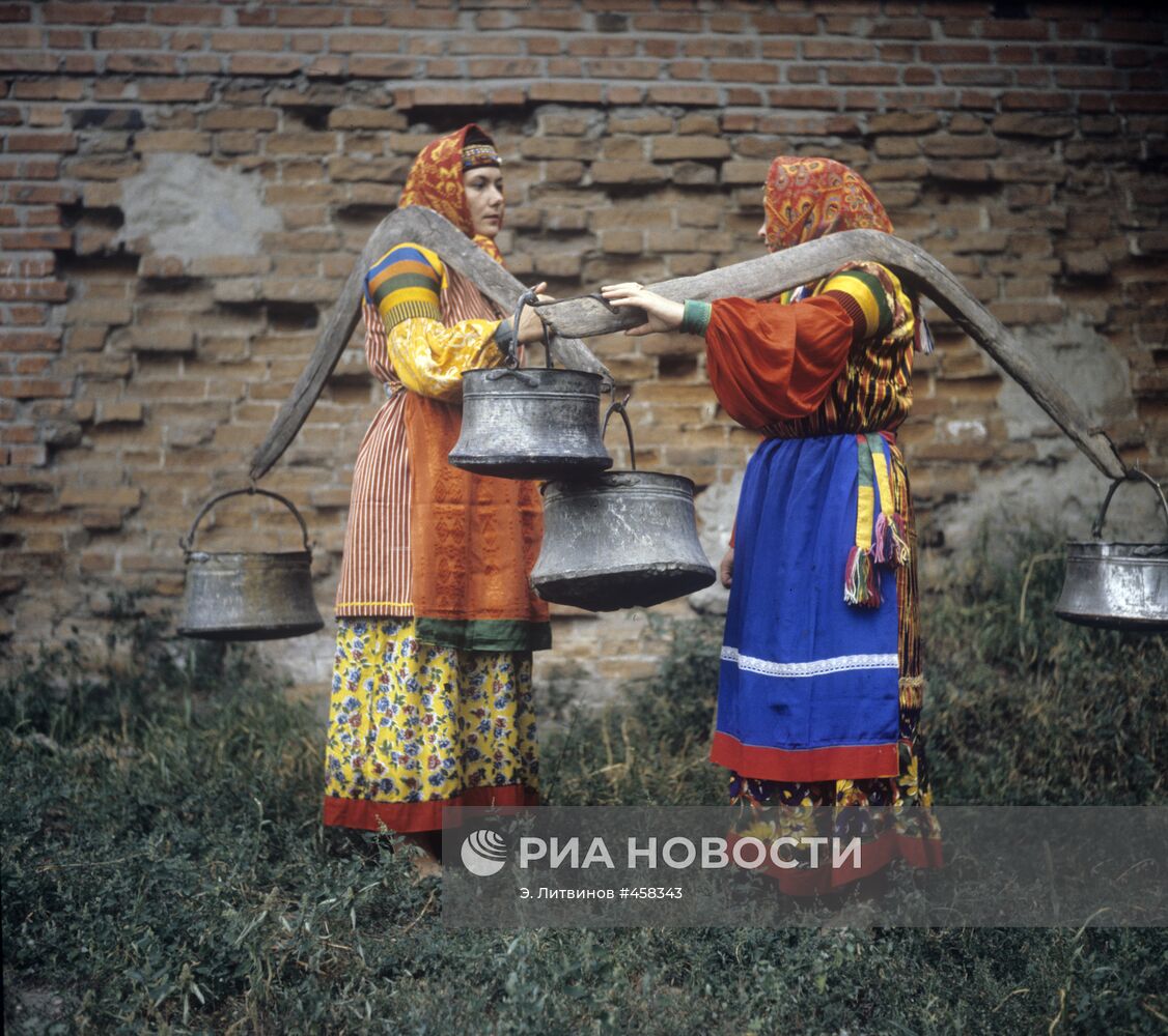 Жительницы станицы Старочеркасской