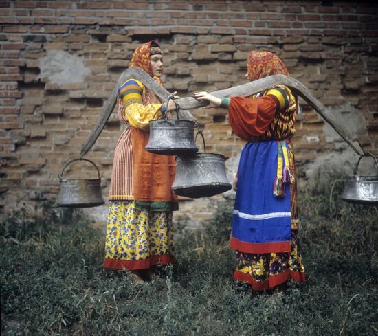 Жительницы станицы Старочеркасской