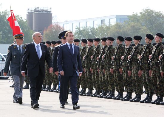 Государственный визит президента РФ Д. Медведева в Швейцарию