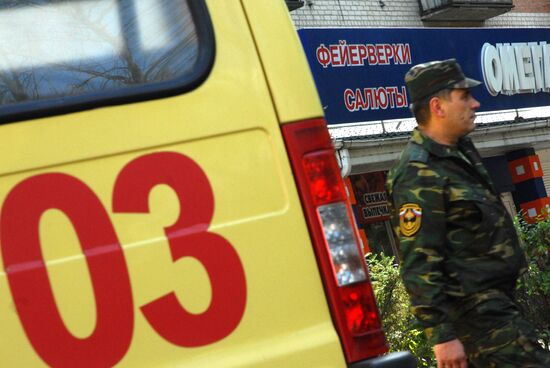 Взрыв на складе пиротехники в Воронеже