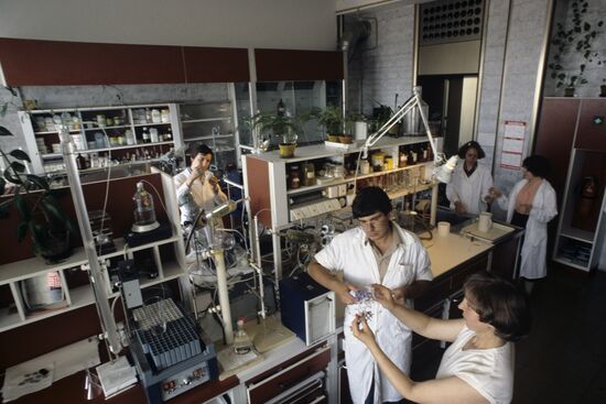 В лаборатории Института биоорганической химии