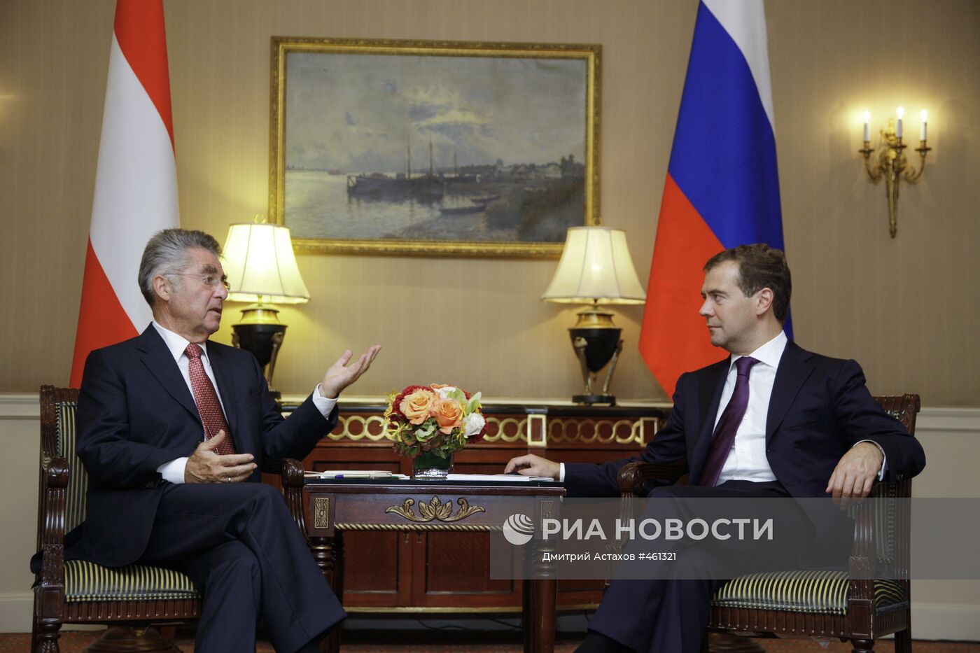 Д. Медведев провел встречу с Х.Фишером