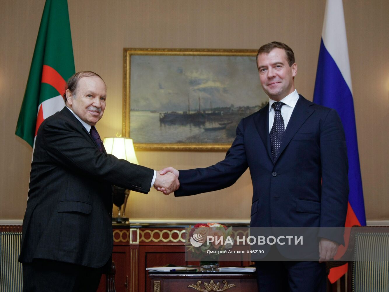 Встреча президента России с президентом Алжира в Нью-Йорке