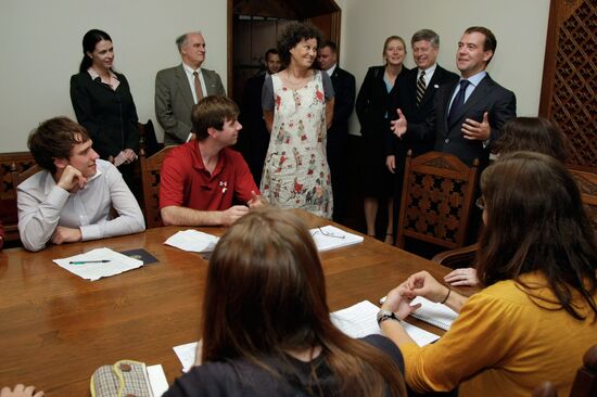 Встреча президента РФ со студентами Питтсбургского университета