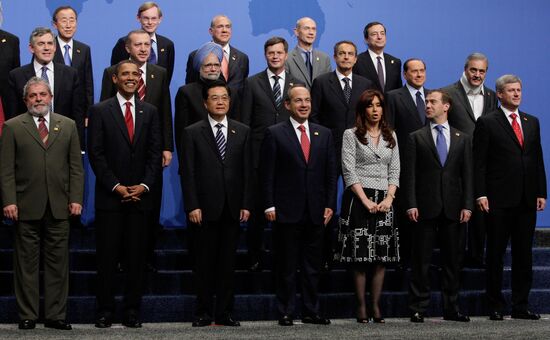Фотографирование глав государств и правительств G20