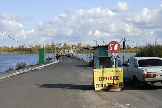 Старый мост через Оку в Муроме