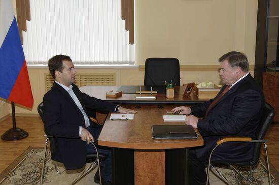 Поездка президента РФ Д.Медведева в Орловскую область
