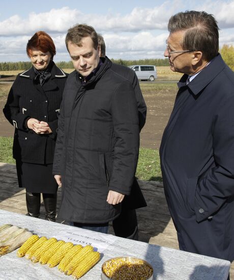 Поездка президента РФ Д.Медведева в Орловскую область