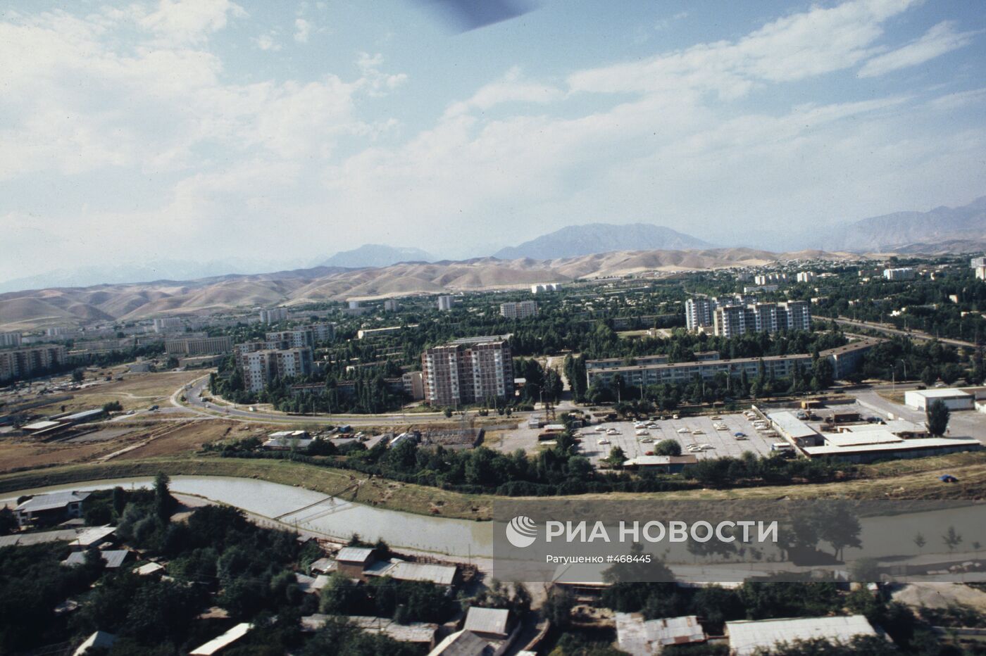 Вид на город Душанбе