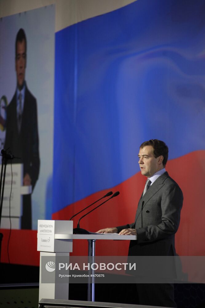 Д.Медведев на Втором международном форуме по нанотехнологиям