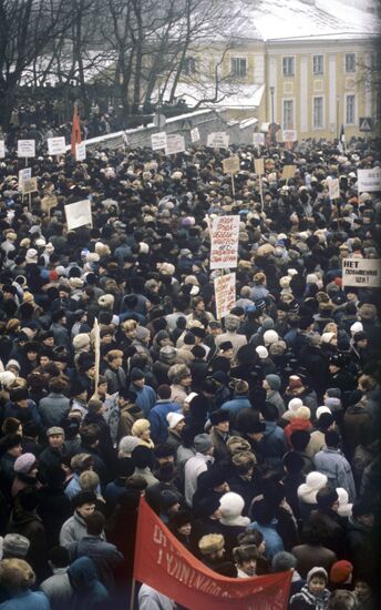 Митинг перед дворцом Тоомпеа