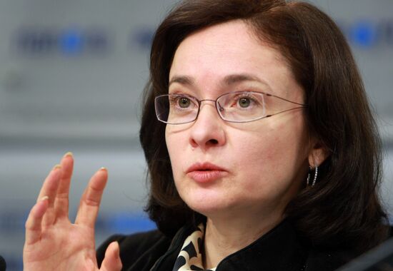 Эльвира Набиуллина в агентстве РИА Новости