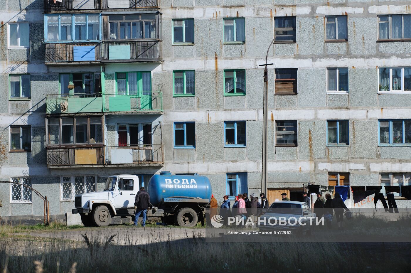 Ситуация с водоснабжением в сахалинском поселке Шахтерск | РИА Новости  Медиабанк