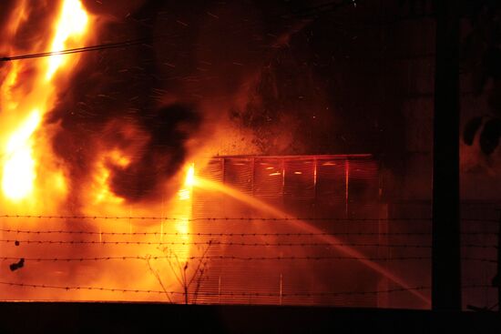 Пожар на электроподстанции "Сабурово"