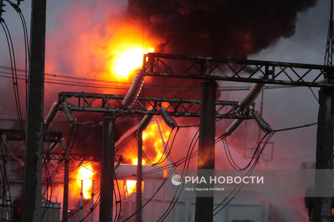 Пожар на электроподстанции "Сабурово"