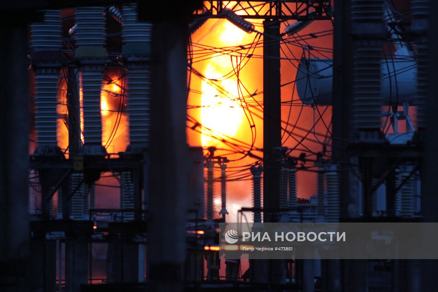 Пожар на электроподстанции "Сабурово"