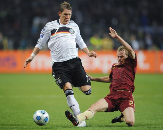 Футбол. Отборочный турнир чемпионата мира-2010: Россия-Германия