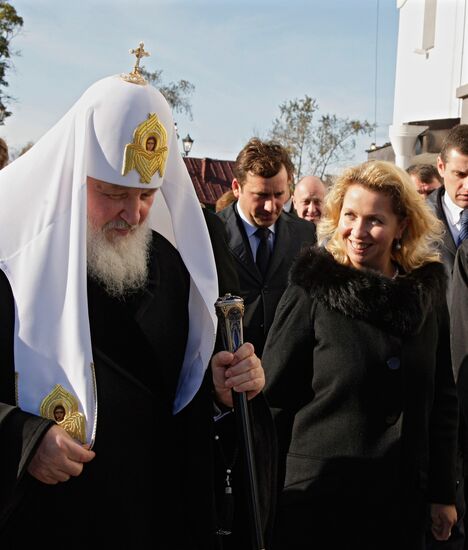 С. Медведева посетила новый храм в Сестрорецке