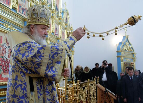 Патриарх Кирилл освятил новый храм в Сестрорецке
