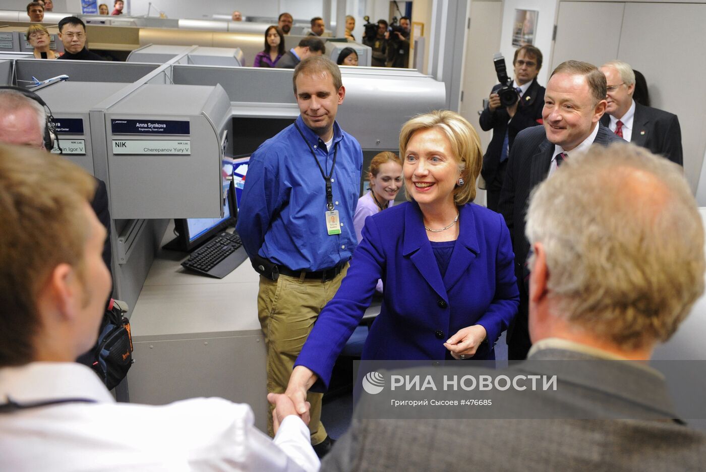 Х.Клинтон посетила конструкторское бюро "Боинг"