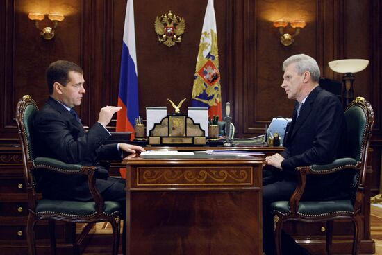 Встреча президента РФ с министром образования и науки РФ