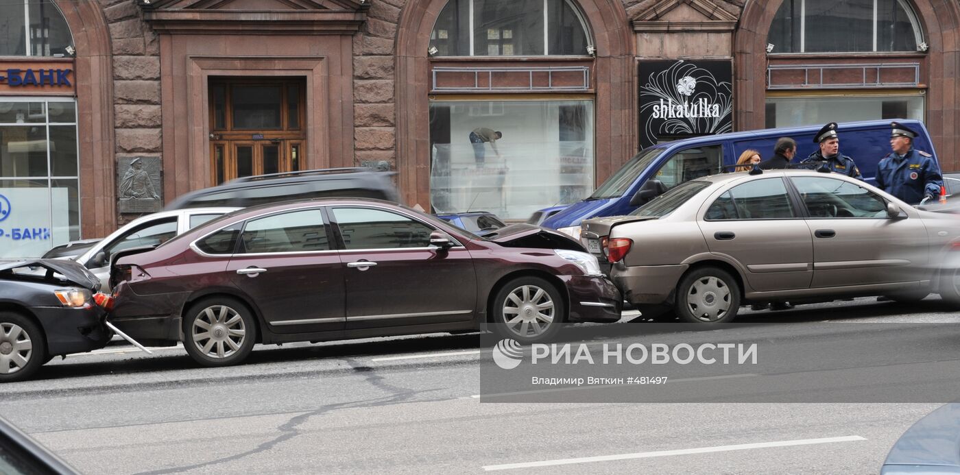 ДТП на Тверской улице в Москве