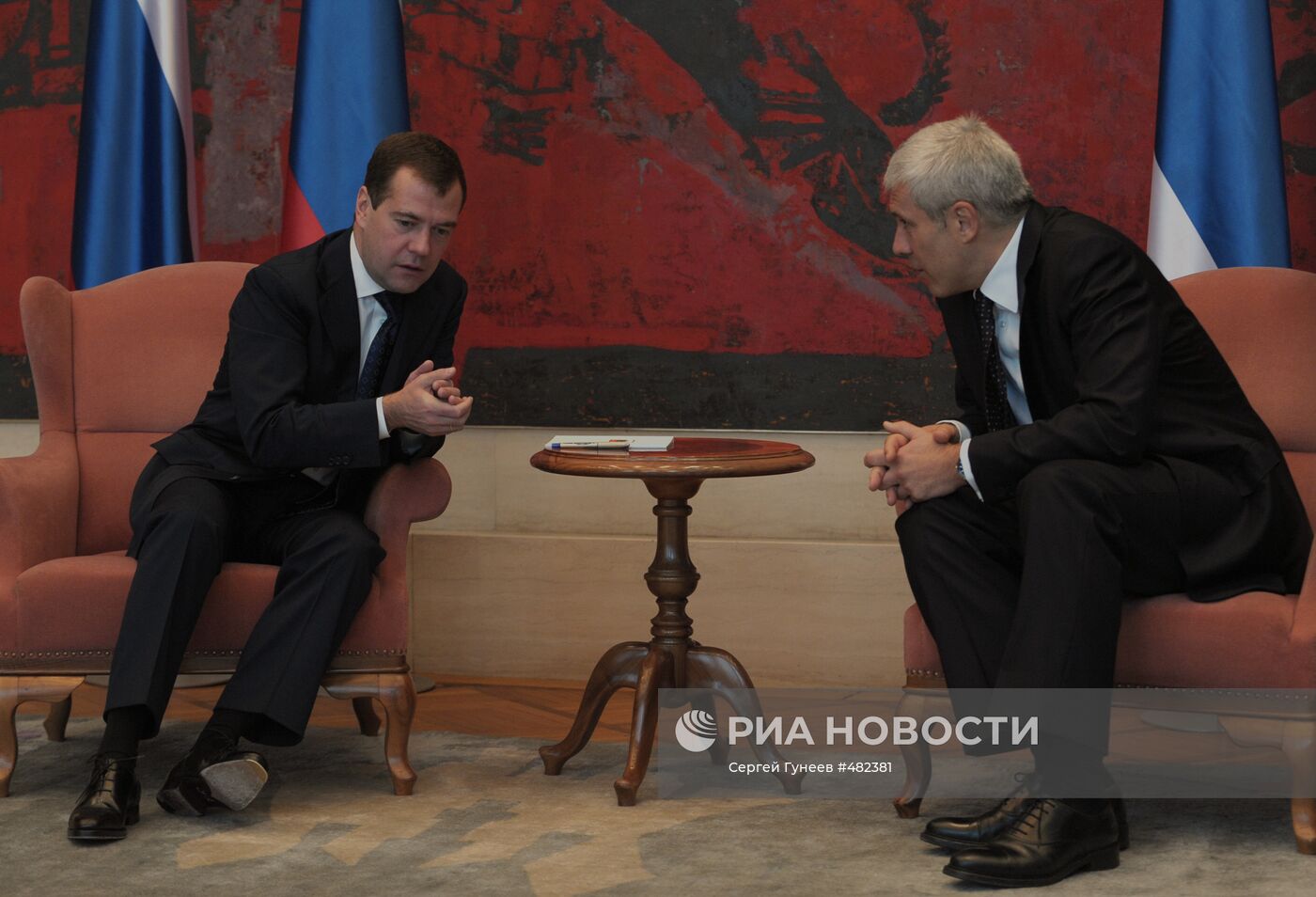 Беседа Д. Медведева с Б. Тадичем