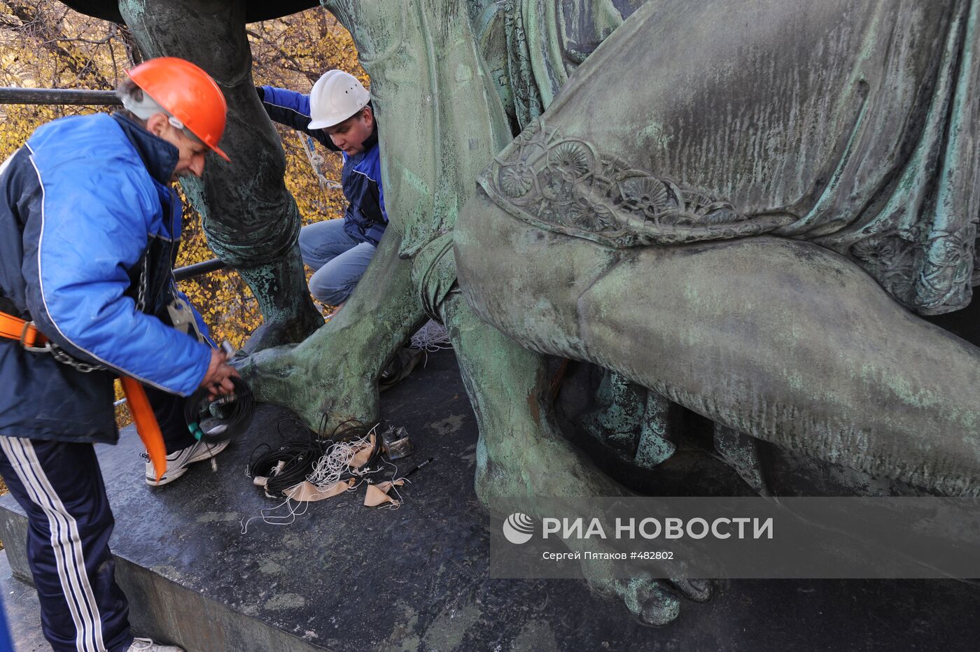 Обследование памятника Минину и Пожарскому