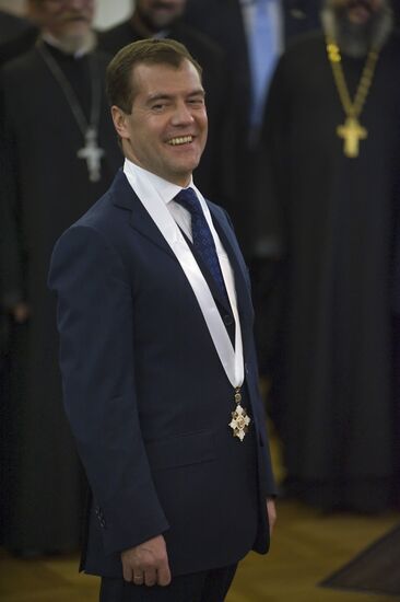 Д. Медведеву вручен Орден Святого Саввы