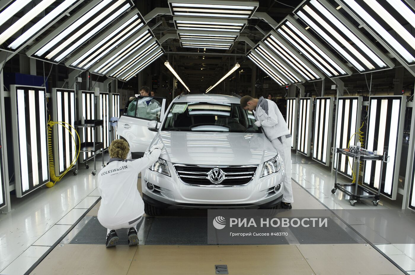 Запуск производства полного цикла на заводе Volkswagen Group Rus | РИА  Новости Медиабанк