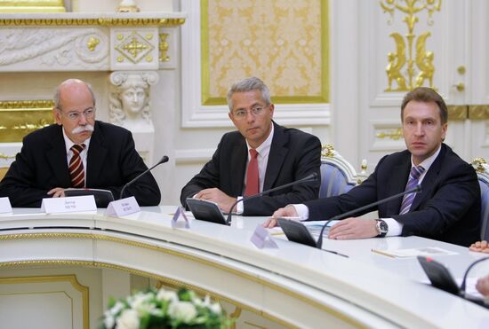 Встреча В.Путина с членами германских деловых кругов