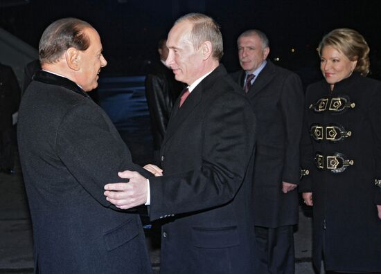 Встреча Владимира Путина с Сильвио Берлускони