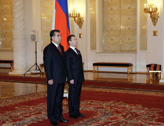 Государственный визит в Россию президента Таджикистана