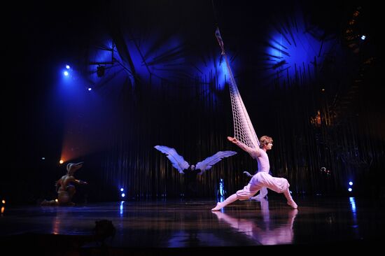 Репетиция шоу "Varekai" канадского Cirque du Soleil в Москве