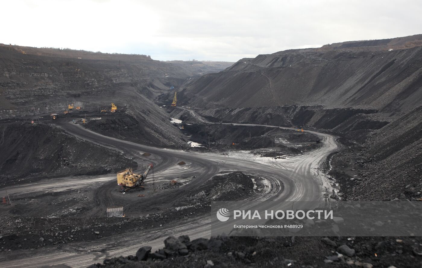 Черниговский угольный разрез в Кемеровской области