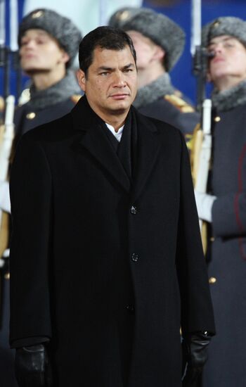 Президент Эквадора Рафаэль Корреа прибыл в Москву