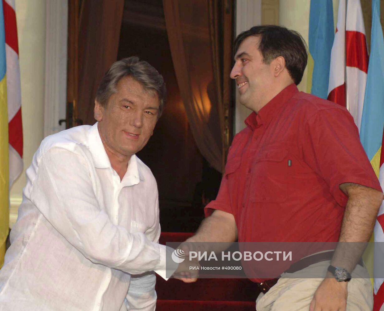 Президент Украины Виктор Андреевич Ющенко в Грузии