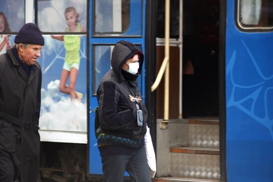 Меры для защиты от вируса "свиного гриппа" в Днепропетровске