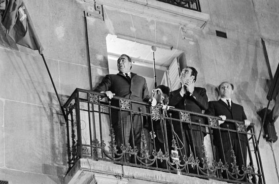 Генсек ЦК КПСС Леонид Ильич Брежнев в Париже