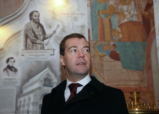 Президент РФ посетил Спасо-Преображенский собор в Суздале
