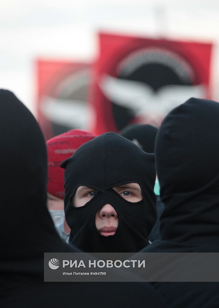 Акция националистов "Русский марш" в Москве