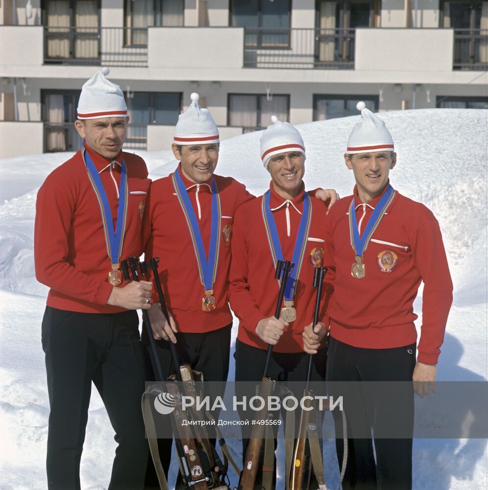 Советские биатлонисты