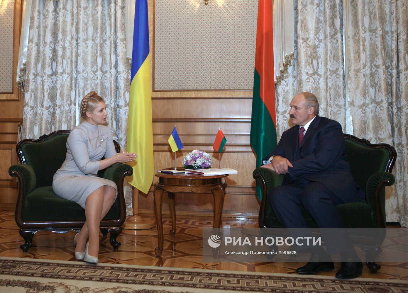 Встреча Ю.Тимошенко и В.Лукашенко