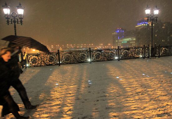 Снегопад в Москве