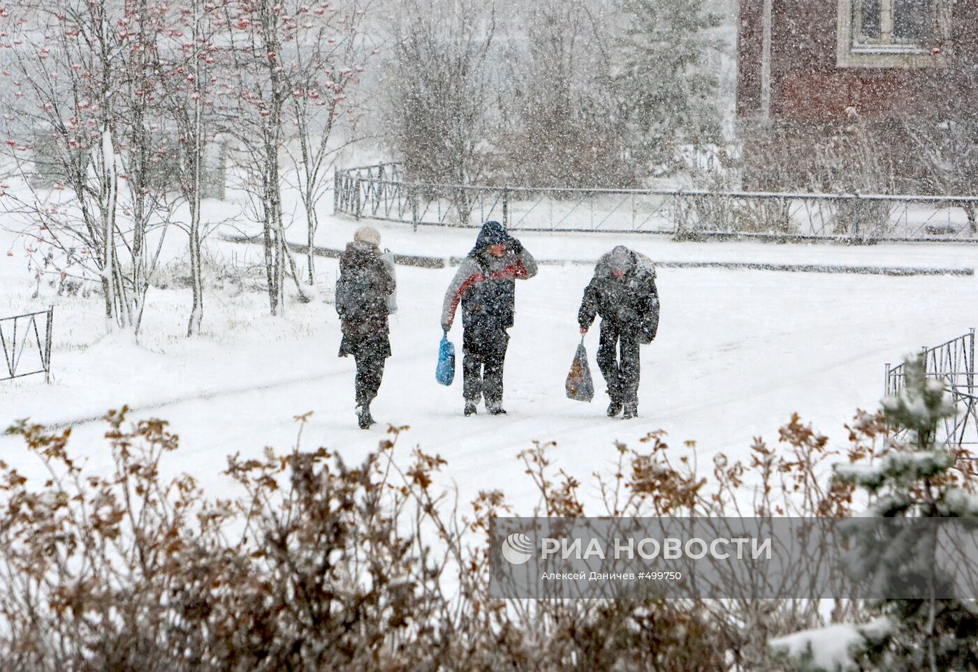 Снегопад в Санкт-Петербурге