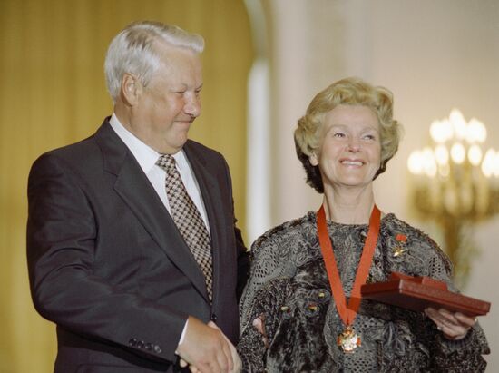 Борис Ельцин и Юлия Борисова