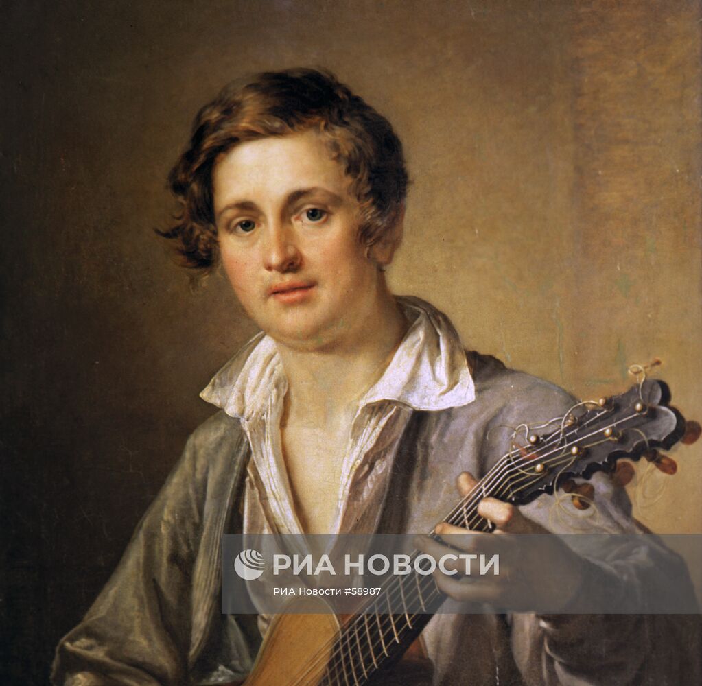 Картина Тропинина "Гитарист"