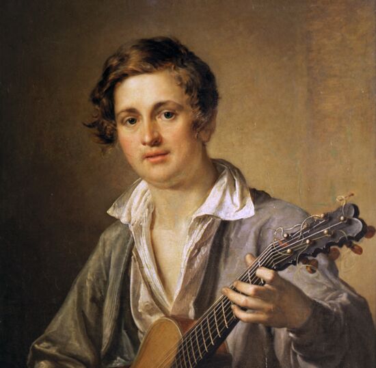 Картина Тропинина "Гитарист"
